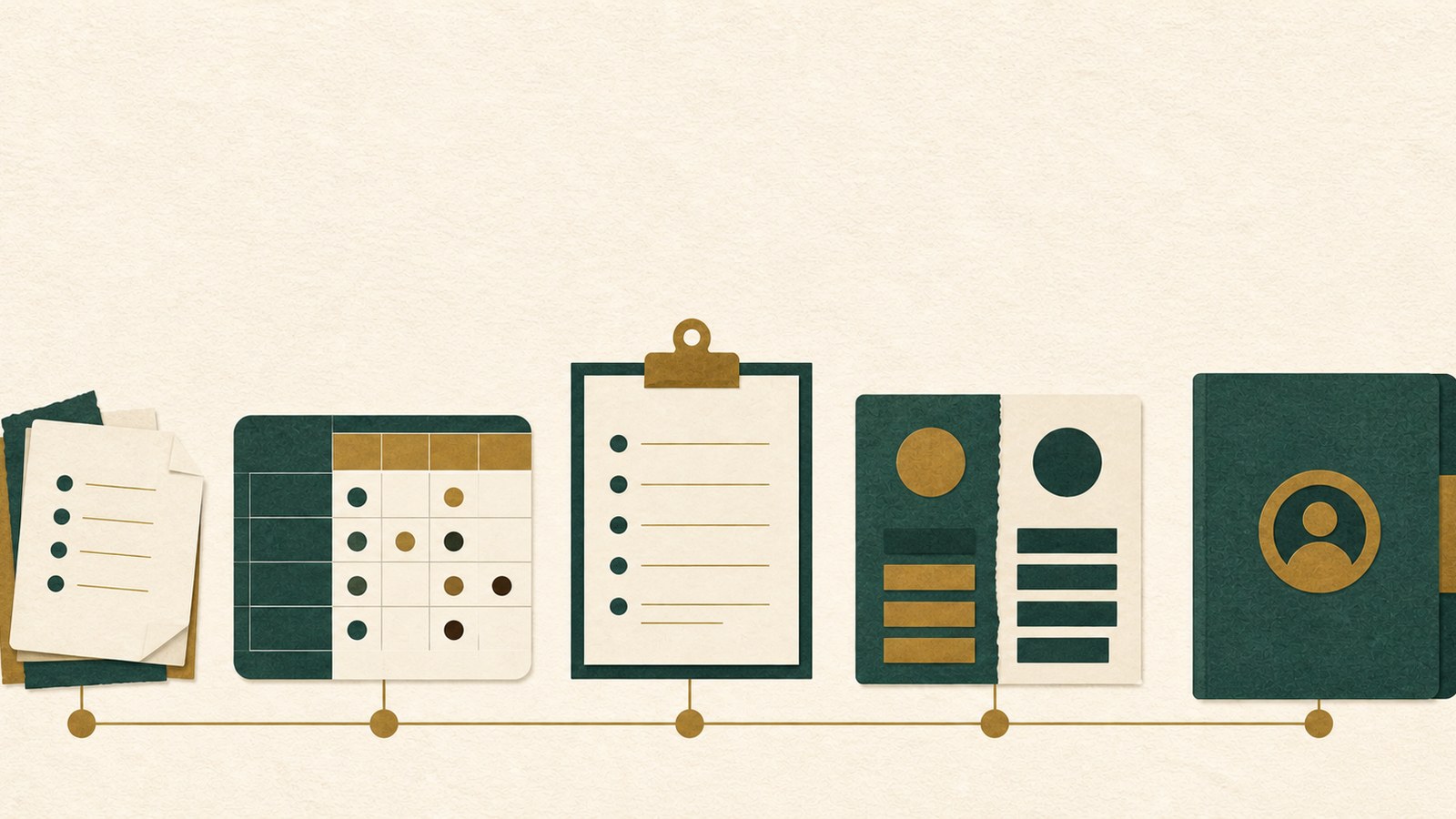 Documentos conectados representam os cinco movimentos do Método JEITO.